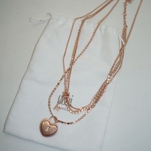 CAbi Rose Gold Lock & Key 2019 Necklace